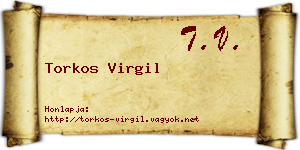Torkos Virgil névjegykártya